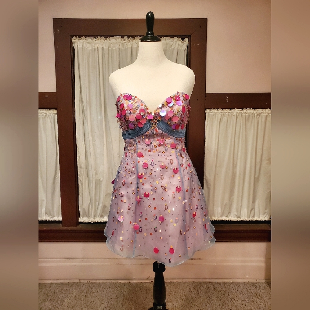 Fun Blue/Lavender Partydress